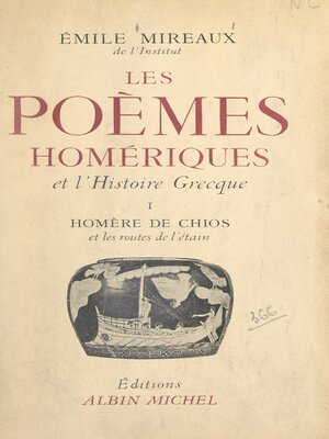 cover image of Les poèmes homériques et l'histoire grecque (1)